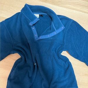 VINTAGE LL BEAN Blue Fleece Pullover